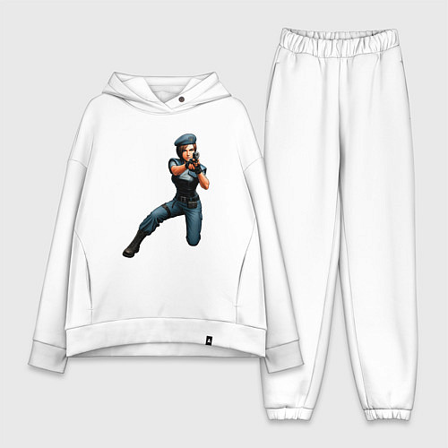 Женский костюм оверсайз Джилл Валентайн Resident Evil / Белый – фото 1