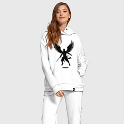 Женский костюм оверсайз Крылатый ниндзя, цвет: белый — фото 2