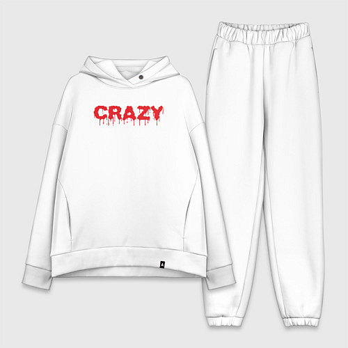 Женский костюм оверсайз Сумасшедший / Белый – фото 1