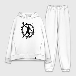 Женский костюм оверсайз Данк в круге