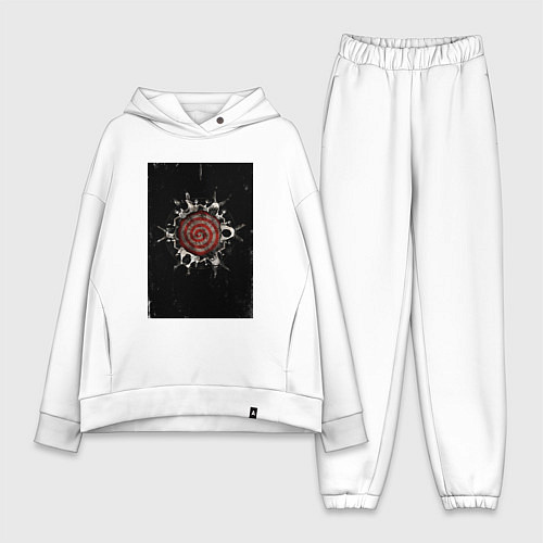 Женский костюм оверсайз Saw game / Белый – фото 1