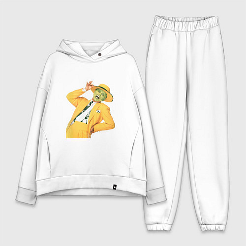 Женский костюм оверсайз Маска - Джим Керри / Белый – фото 1