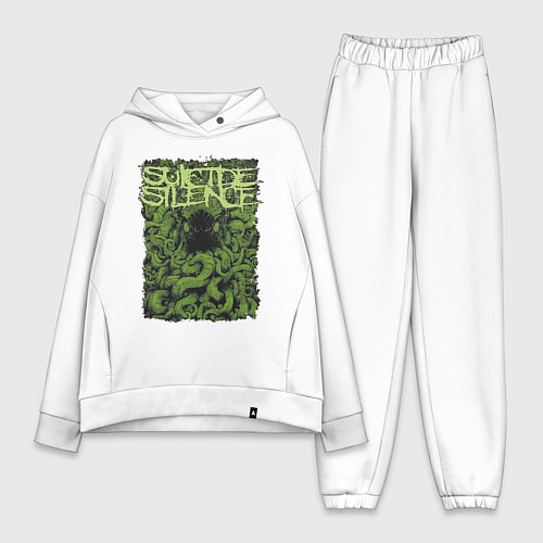 Женский костюм оверсайз Suicide Silence / Белый – фото 1