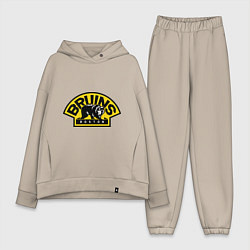 Женский костюм оверсайз HC Boston Bruins Label, цвет: миндальный
