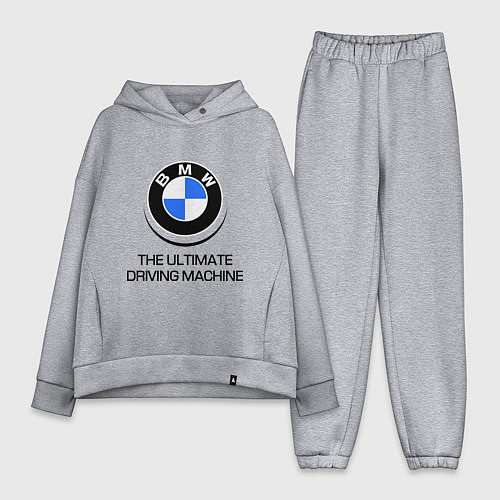 Женский костюм оверсайз BMW Driving Machine / Меланж – фото 1