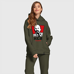 Женский костюм оверсайз KGB: So Good, цвет: хаки — фото 2