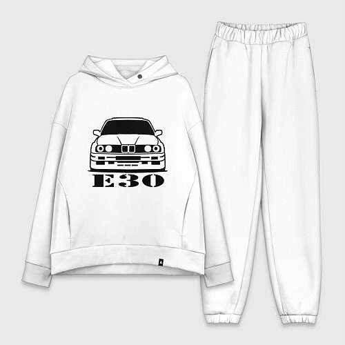 Женский костюм оверсайз E30 / Белый – фото 1