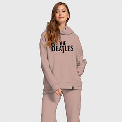 Женский костюм оверсайз The Beatles, цвет: пыльно-розовый — фото 2