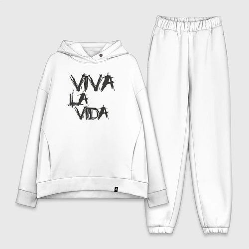 Женский костюм оверсайз Viva La Vida / Белый – фото 1