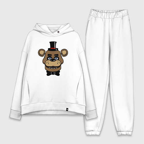 Женский костюм оверсайз Freddy FNAF / Белый – фото 1