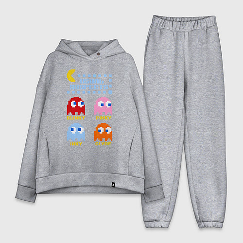 Женский костюм оверсайз Pac-Man: Usual Suspects / Меланж – фото 1