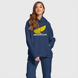 Женский костюм оверсайз Honda, цвет: тёмно-синий — фото 2
