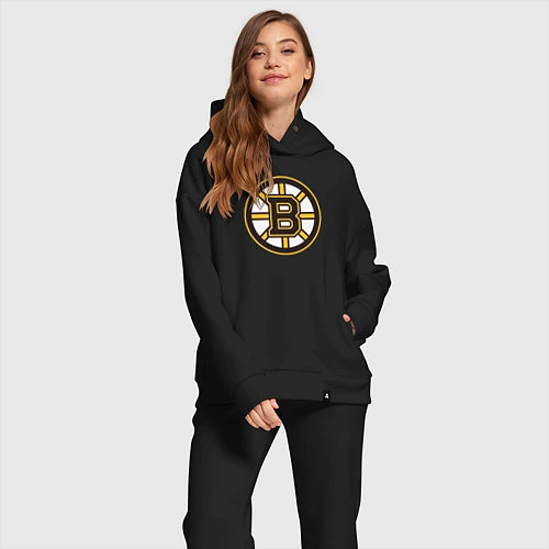 Женский костюм оверсайз Boston Bruins / Черный – фото 2