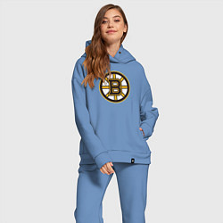Женский костюм оверсайз Boston Bruins, цвет: мягкое небо — фото 2