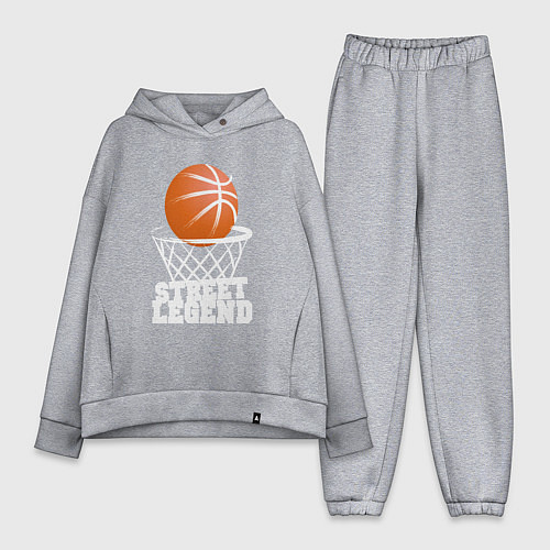 Женский костюм оверсайз Баскетбол / Меланж – фото 1