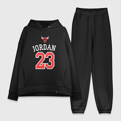 Женский костюм оверсайз Jordan 23 / Черный – фото 1