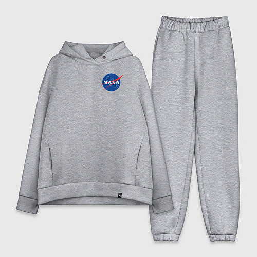 Женский костюм оверсайз NASA / Меланж – фото 1