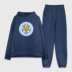 Женский костюм оверсайз Leicester City FC, цвет: тёмно-синий