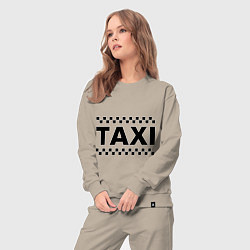 Костюм хлопковый женский Taxi, цвет: миндальный — фото 2