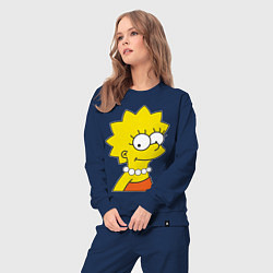 Костюм хлопковый женский Lisa Simpson, цвет: тёмно-синий — фото 2