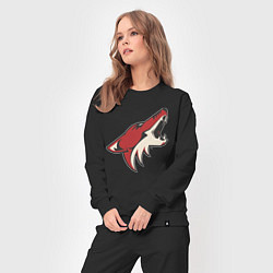 Костюм хлопковый женский Phoenix Coyotes, цвет: черный — фото 2