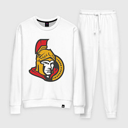 Костюм хлопковый женский Ottawa Senators, цвет: белый