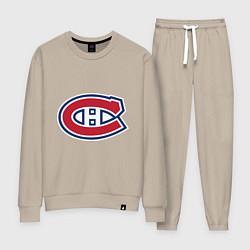 Костюм хлопковый женский Montreal Canadiens, цвет: миндальный