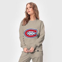 Костюм хлопковый женский Montreal Canadiens, цвет: миндальный — фото 2
