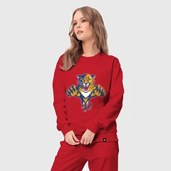 Костюм хлопковый женский Florida Panthers, цвет: красный — фото 2