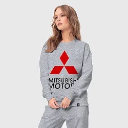 Костюм хлопковый женский Mitsubishi, цвет: меланж — фото 2