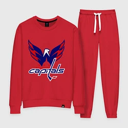 Костюм хлопковый женский Washington Capitals: Ovechkin, цвет: красный