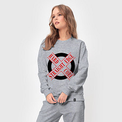 Костюм хлопковый женский Straight edge (sXe), цвет: меланж — фото 2