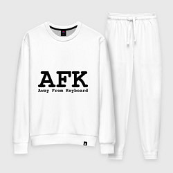 Костюм хлопковый женский AFK: Away From Keyboard, цвет: белый