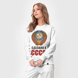 Костюм хлопковый женский Сделано в СССР, цвет: белый — фото 2