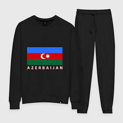 Костюм хлопковый женский Азербайджан, цвет: черный
