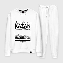 Костюм хлопковый женский Kazan: Republic of Tatarstan, цвет: белый