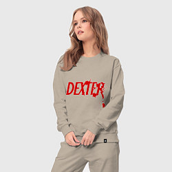 Костюм хлопковый женский Dexter Blood, цвет: миндальный — фото 2