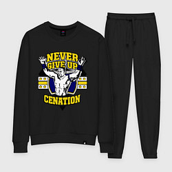 Костюм хлопковый женский Never Give Up: Cenation, цвет: черный