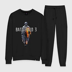 Костюм хлопковый женский Battlefield 3, цвет: черный