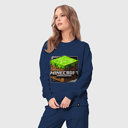 Костюм хлопковый женский Minecraft: Pocket Edition, цвет: тёмно-синий — фото 2