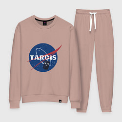 Костюм хлопковый женский Tardis NASA, цвет: пыльно-розовый