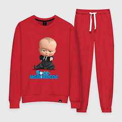 Костюм хлопковый женский Boss Baby, цвет: красный