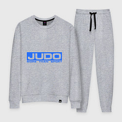 Костюм хлопковый женский Judo: More than sport, цвет: меланж