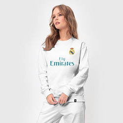 Костюм хлопковый женский Real Madrid: Ronaldo 07, цвет: белый — фото 2