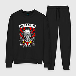 Костюм хлопковый женский Megadeth Rocker, цвет: черный