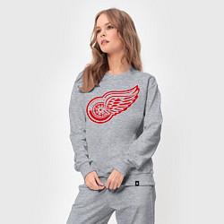 Костюм хлопковый женский Detroit Red Wings: Pavel Datsyuk, цвет: меланж — фото 2