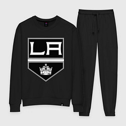 Костюм хлопковый женский Los Angeles Kings, цвет: черный