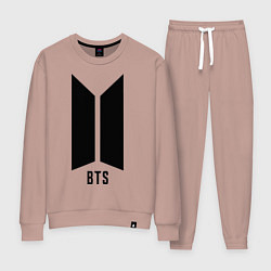 Костюм хлопковый женский BTS Army, цвет: пыльно-розовый