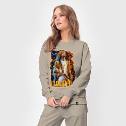Костюм хлопковый женский Cobain Art, цвет: миндальный — фото 2