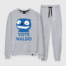 Костюм хлопковый женский Vote Waldo, цвет: меланж